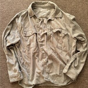 Everlane Men's Lightweight Shirt Jacket in Light Taupe